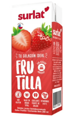 CAJA LECHE SURLAT FRUTILLA 200ML 30U