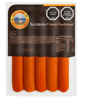 SALCHICHA TRADICIONAL LLANQUIHUE 250GR1