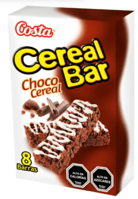 DISPLAY CEREAL BAR CHOCO CEREAL 18GR 8 UND1