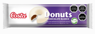 CAJA GALLETA DONUTS BLANCO 100G 24U1