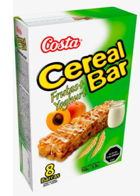 DISPLAY CEREAL BAR FRUTAS Y YOGHURT 21GR 8 UND1