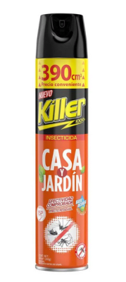 CAJA INSECTICIDA KILLER CASA Y JARDIN 390CC 12 UNIDADES1