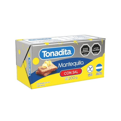 CAJA MANTEQUILLA TONADITA 200GR 30U1