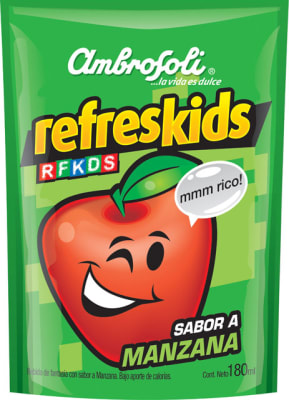 CAJA JUGO REFRESKIDS MANZANA 180ML 24U1