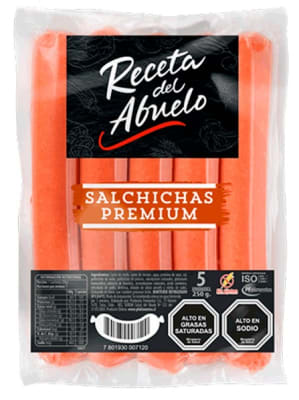 SALCHICHAS PREMIUM RECETA DEL ABUELO 250G1