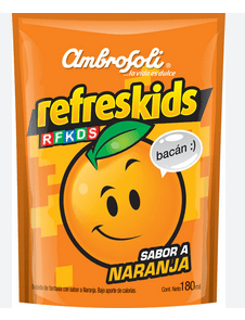 CAJA JUGO REFRESKIDS NARANJA 180ML 24U1