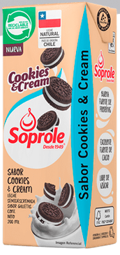 CAJA LECHE SOPROLE COOKIES Y CREAM 200ML 30U1
