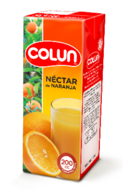 CAJA NECTAR COLUN 200ML NARANJA 24U1