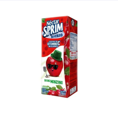 CAJA NECTAR SPRIM MANZANA 190ML 24U1