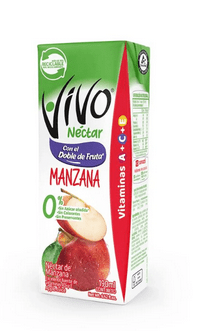 CAJA NECTAR VIVO MANZANA 190ML 24U1