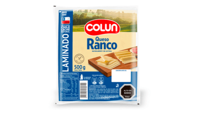 CAJA QUESO LAMINADO RANCO COLUN 500GR 6U1