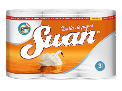 MANGA TOALLA DE PAPEL SWAN CLASICA 3 ROLLOS 12 MTS 8U1