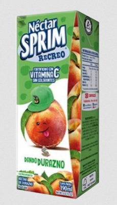 CAJA NECTAR SPRIM DURAZNO 190ML 24U