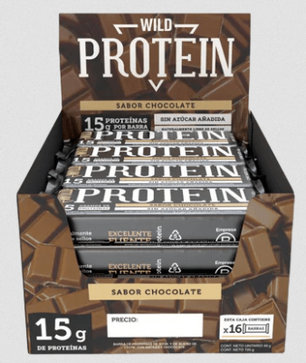 DISPLAY BARRA PROTEIN WILD CHOCOLATE 45GR 16U1