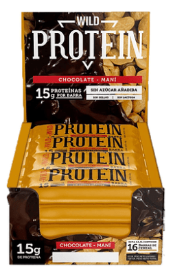 DISPLAY BARRA PROTEIN WILD CHOCOLATE MANI 45GR 16U1