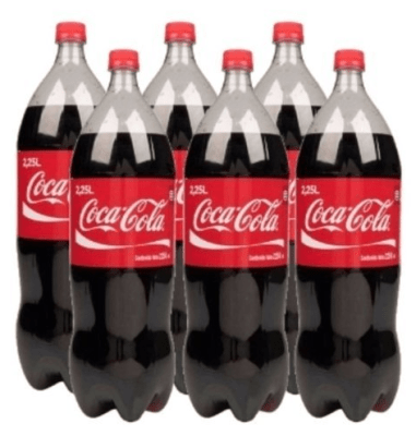 DISPLAY BEBIDA COCA COLA 2.5 LTS 6U