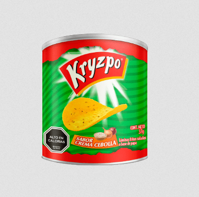 DISPLAY PAPAS KRYSPO SABOR CEBOLLA 37GR 6U1