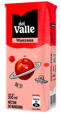 CAJA NECTAR ANDINA DEL VALLE MANZANA 200ML 24U1