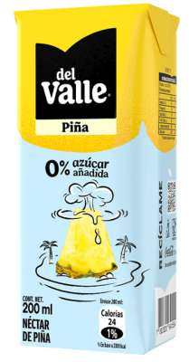 CAJA NECTAR ANDINA DEL VALLE PIÑA 200ML 24U1