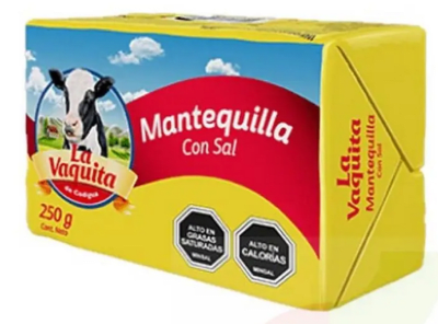 CAJA MANTEQUILLA LA VAQUITA 250GR 20U1
