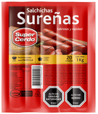 CAJA VIENESA SUREÑA SUPER CERDO 1KG 6U1