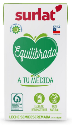 CAJA LECHE SURLAT SEMIDESCREMADA 1LT 12U1