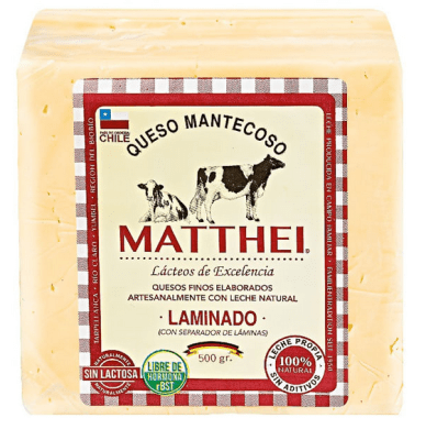 QUESO LAMINADO MANTECOSO MATTHEI 500GR1