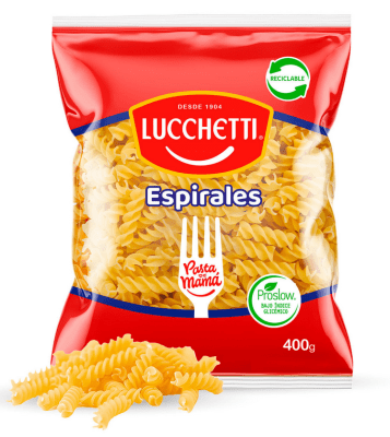FIDEOS ESPIRALES LUCCHETTI 400G1