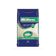MANGA ARROZ MIRAFLORES LARGO ANCHO G2 1KG 10 UNIDADES