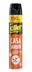 CAJA INSECTICIDA KILLER CASA Y JARDIN 390CC 12 UNIDADES