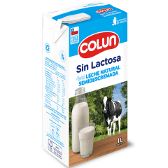 CAJA LECHE COLUN SEMI DESCREMADA SIN LACTOSA 1LT 12 UNIDADES