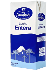 CAJA LECHE ENTERA PITRUFQUEN 1LT 12 UNIDADES
