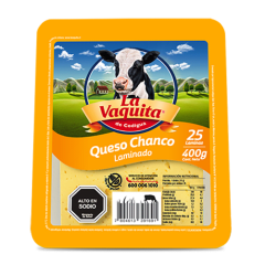 QUESO CHANCO LAMINADO LA VAQUITA 400GR