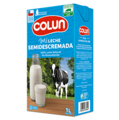 CAJA LECHE COLUN SEMI DESCREMADA 1LT 12U