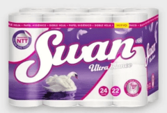 MANGA PAPEL HIGENICO SWAN 24 ROLLOS 3 UNIDADES