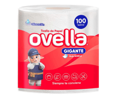 MANGA TOALLA DE PAPEL GIGANTE OVELLA 100MTS 6U