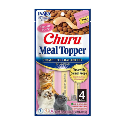 INABA CHURU MEAL TOPPER TUNA AND SALMON RECIPE 56 G