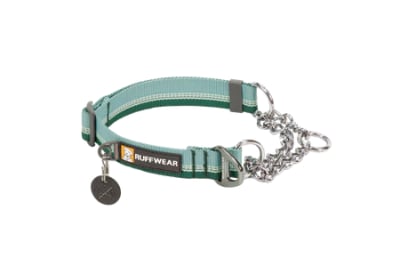 RUFFWEAR CHAIN REACTION COLLAR RIVER ROCK GREEN1