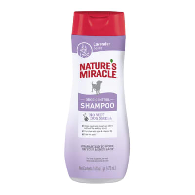 NATURES MIRACLE NM LAVENDER ODOR CONTROL SHAMPOO. LAVENDER SCENT.