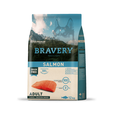 BRAVERY SALMON ADULT LARGE/MEDIUM BREED1