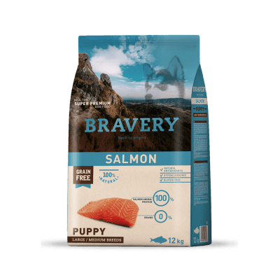BRAVERY SALMON PUPPY LARGE/MEDIUM BREEDS