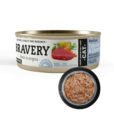 BRAVERY TUNA LOIN & CARROTS STERILIZED CAT1