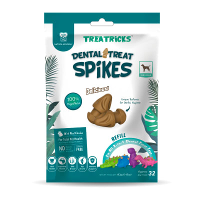 NATURA NOURISH TREATRICKS DENTAL SPIKES POLLO1