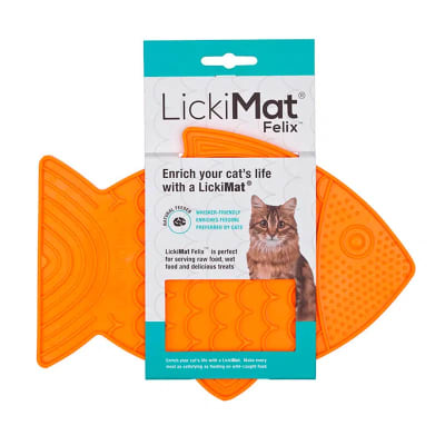 LICKIMAT FELIX ORANGE FOR CAT