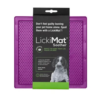 LICKIMAT SOOTHER PURPLE FOR DOG1