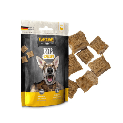 BELCANDO SNACK BITS POLLO 90 G1
