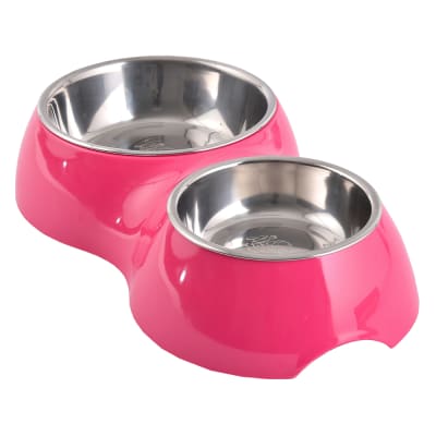 MASCAN PLATO COMIDA AGUA  FUCSIA