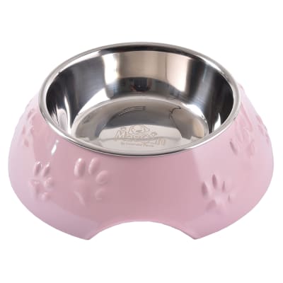 MASCAN PLATO HUELLITAS ROSADO