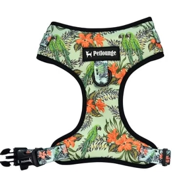 PETLOUNGE ARNES PECHERA AJUSTABLE BLUE PARROTS1