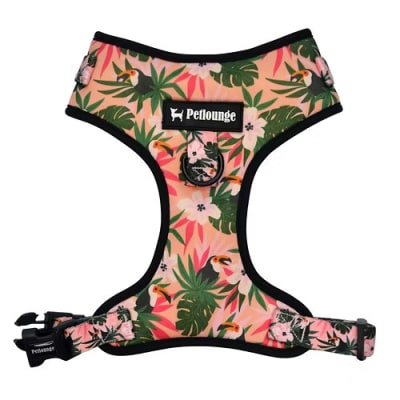 PETLOUNGE ARNES PECHERA AJUSTABLE PINK TOUCANS1